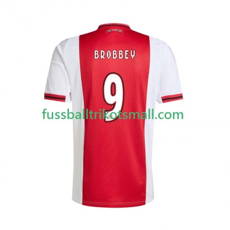 Fußballtrikots Ajax Amsterdam Brian Brobbey 9 2025-2026 Kurzarm Heimtrikotsatz kaufen
